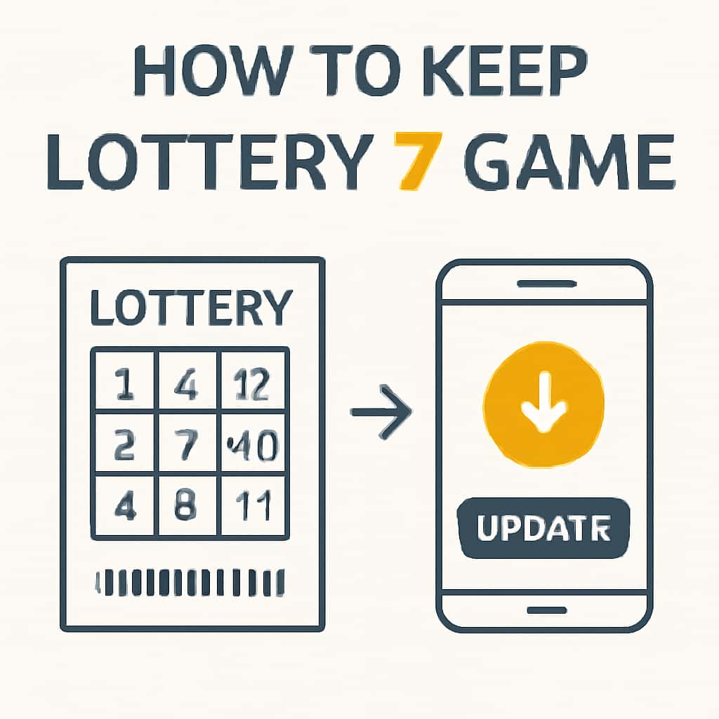 An educational diagram about the update process for Lottery 7 Game.