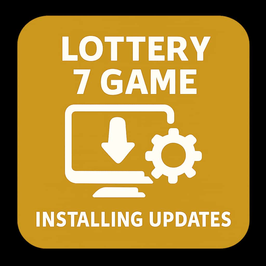 Icon representing guidance on updating Lottery 7 Game.