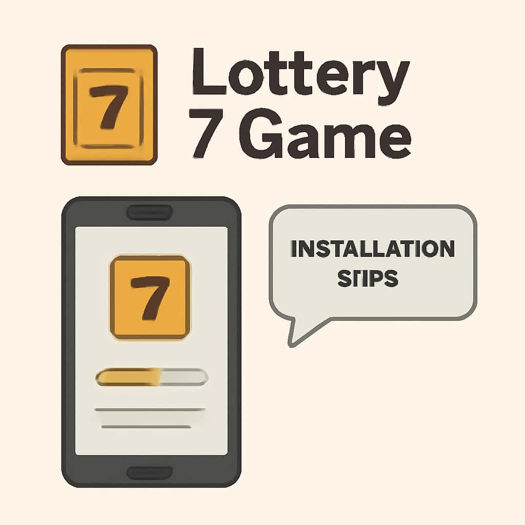 Diagram illustrating Lottery 7 Game installation process