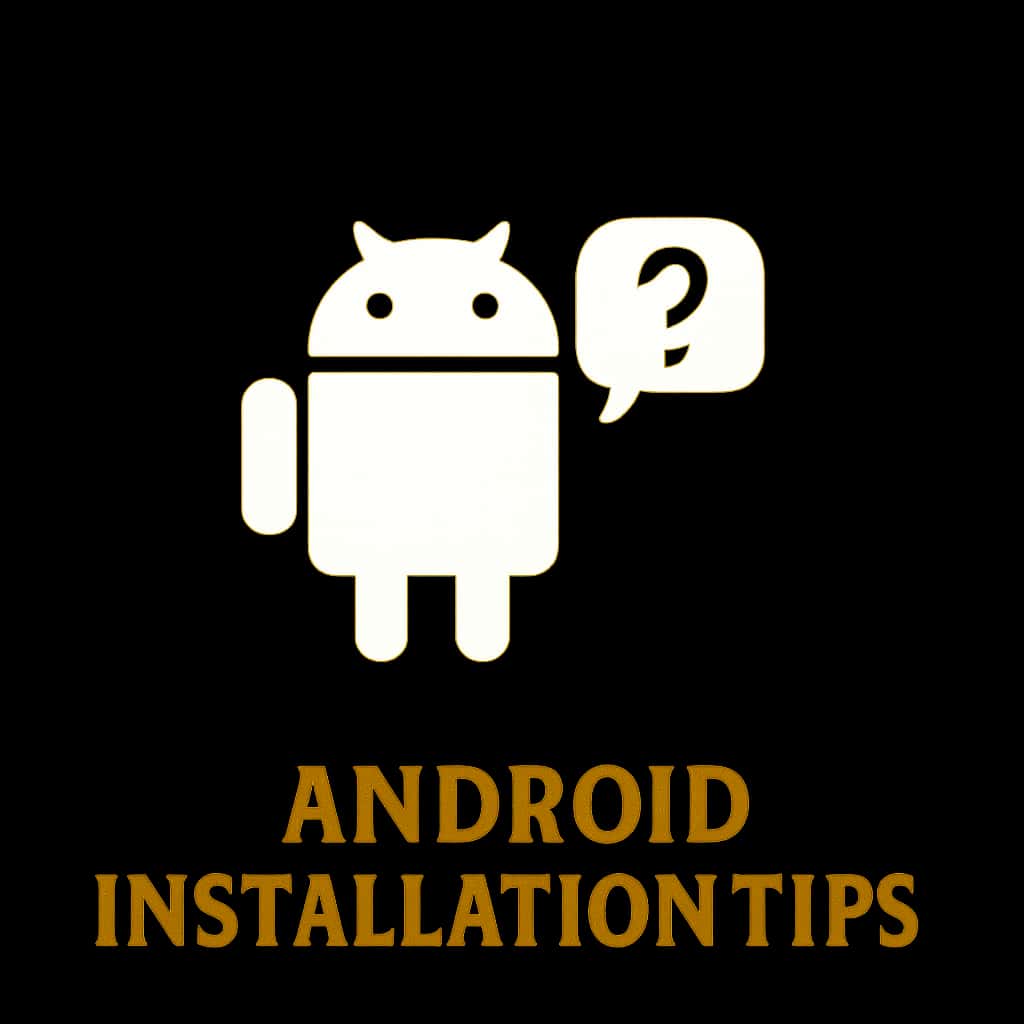 Icon representing Android Installation Tips for Lottery 7 Game
