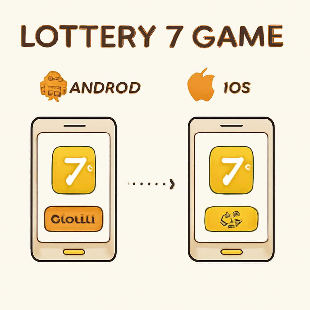 Diagram illustrating Lottery 7 Game installation steps.