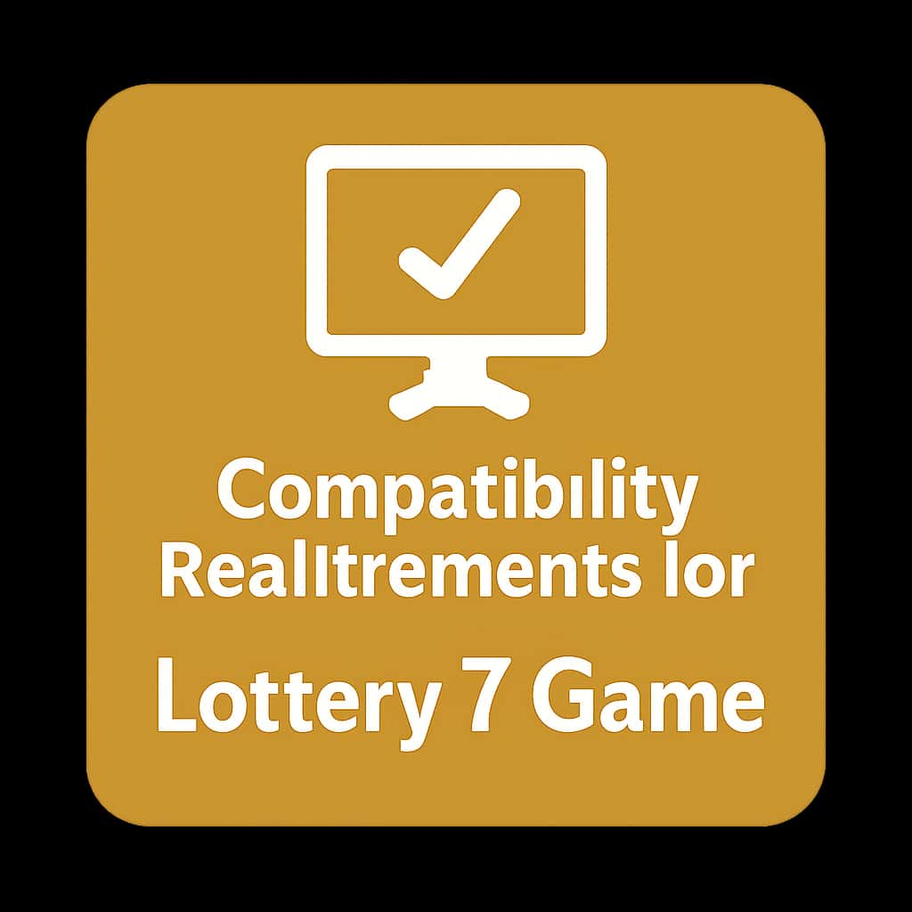 Icon representing Compatibility Requirements for Lottery 7 Game