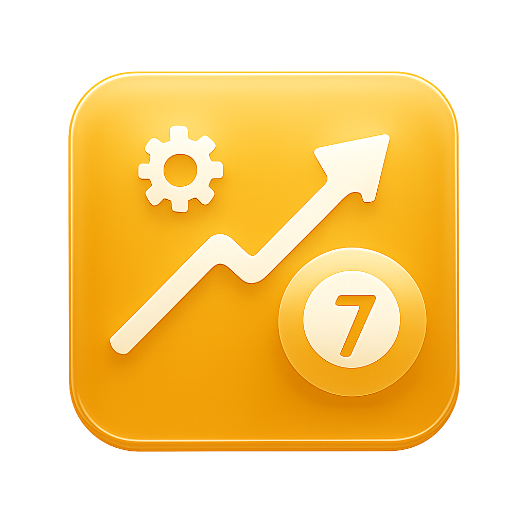 Icon for Lottery 7 Game guide on Android and iOS.