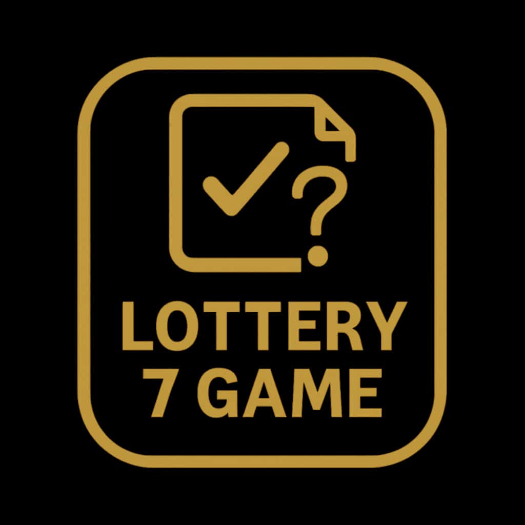 Icon representing Lottery 7 Game Requirements