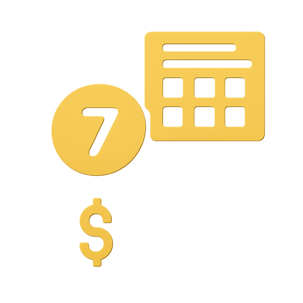 Icon representing the installation guide for Lottery 7 Game on Android.