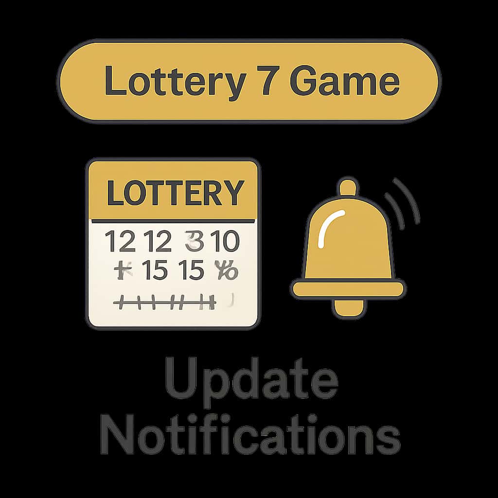 Diagram explaining Lottery 7 Game update notifications.