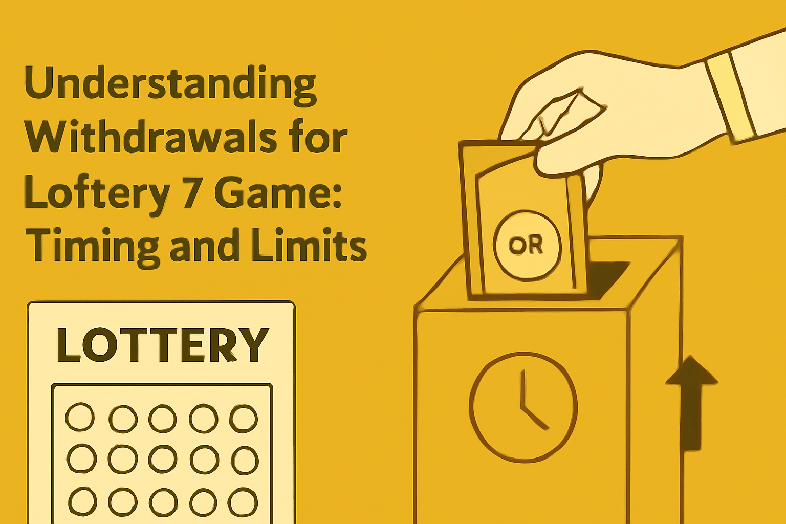 An informative scene illustrating the process of keeping Lottery 7 Game updated, with clear text.