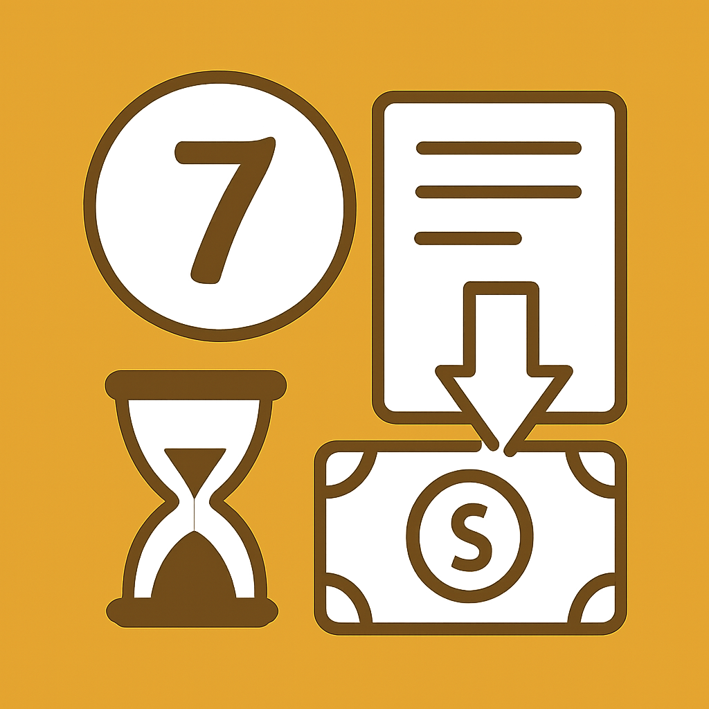 An icon representing the guide to keeping Lottery 7 Game updated.