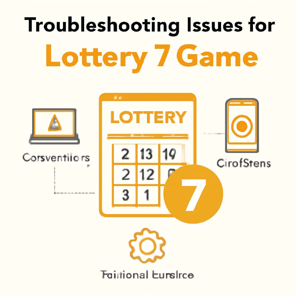 Diagram illustrating troubleshooting for Lottery 7 Game.