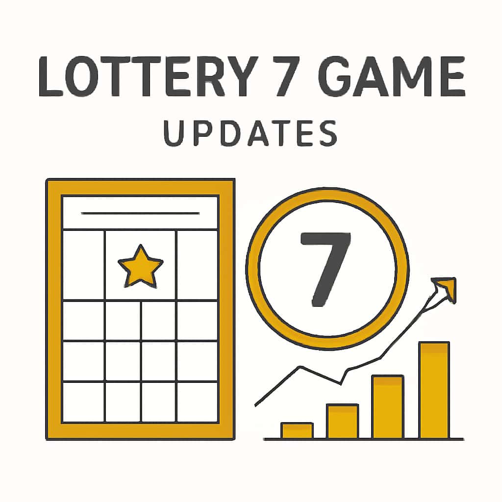 Diagram explaining Lottery 7 Game Updates.